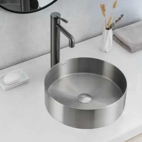 Stainless Steel Round Basin – Bathroom Sink
