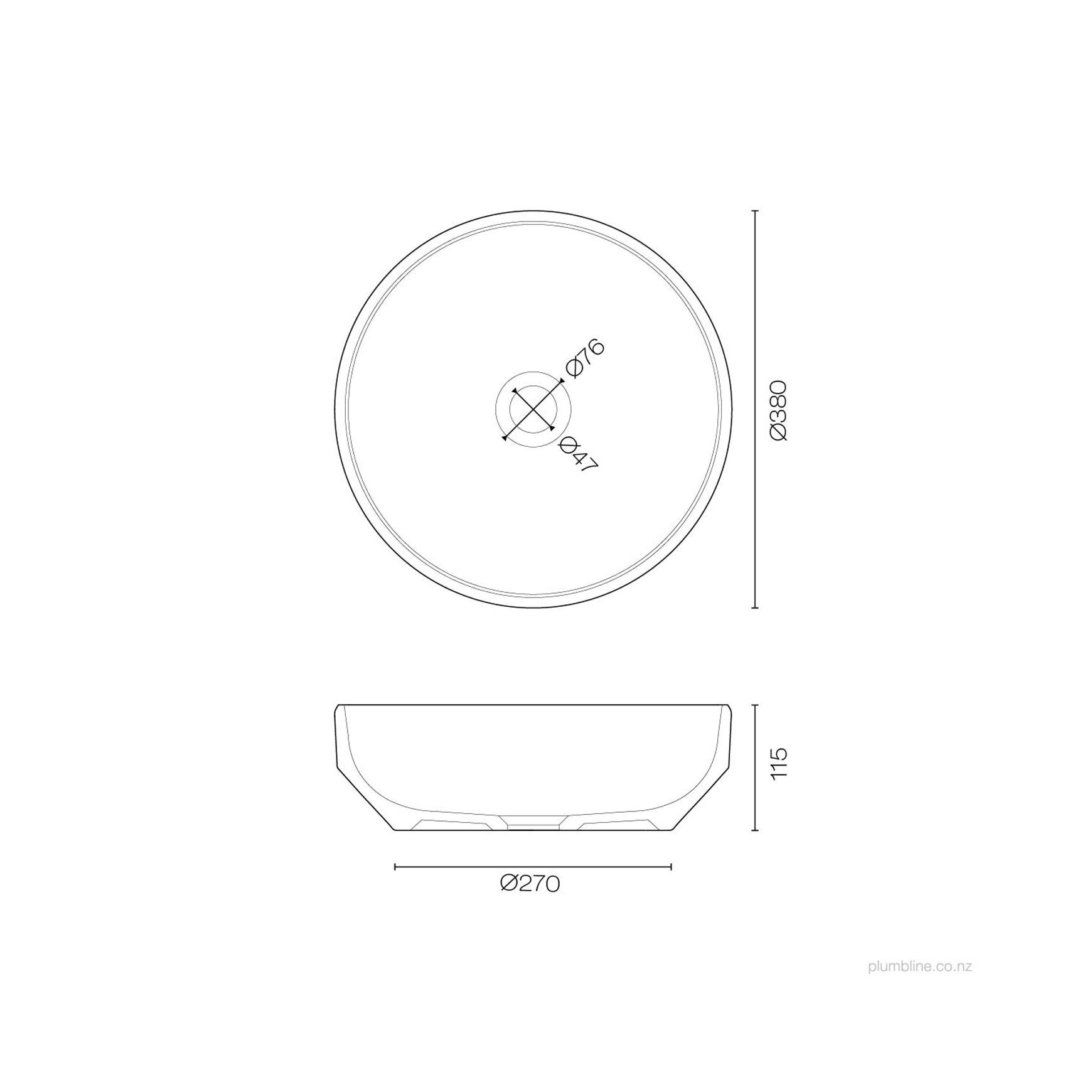 Terra 380 Round Vessel Basin Dune