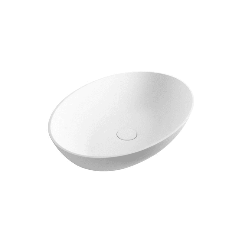 Super-Thin Oval Vessel Basin Solid Surface