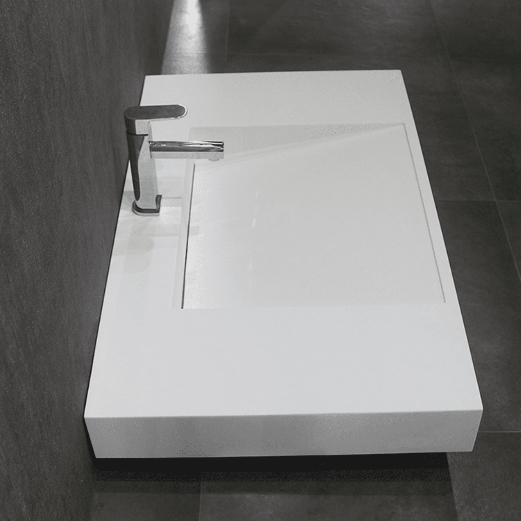 Single Bowl Ramp Basin 915mm Wall Hung B6036