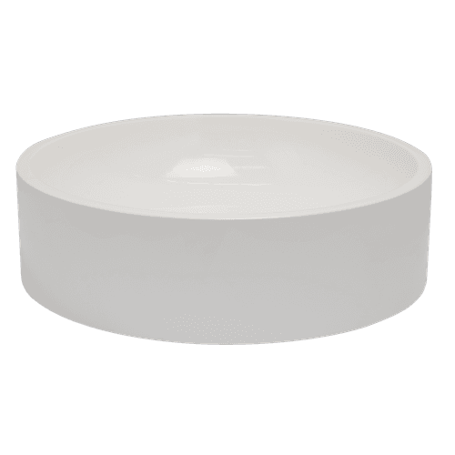 iStone Round Basin 400 x 105mm Gloss White