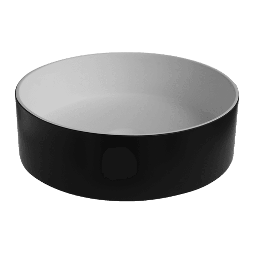 iStone Round Basin 380 x 110mm Matte Black