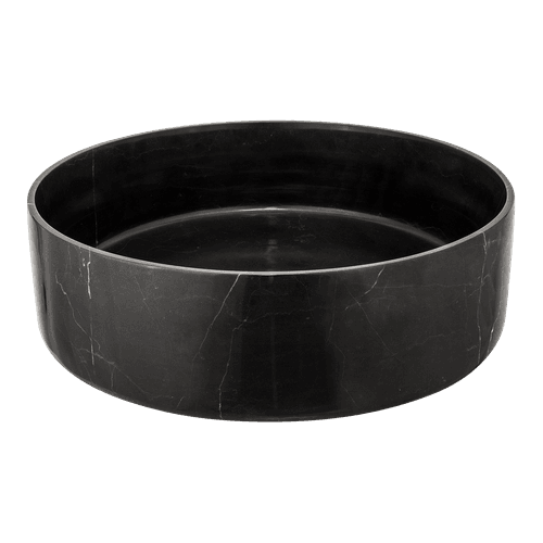 iStone Round Basin 380 x 110mm Black Marble