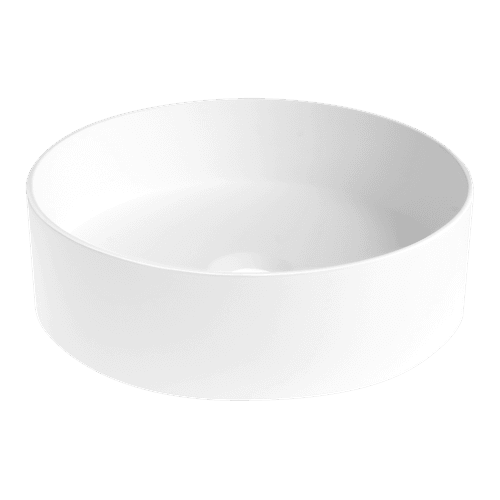 iStone Round Basin 380 x 110mm Matte White