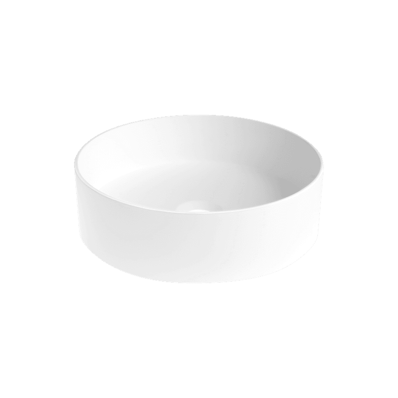 iStone Round Basin 380 x 110mm Matte White
