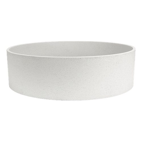 iStone Round Basin 380 x 110mm Snow Quartz