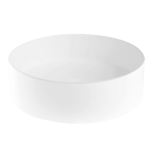iStone Round Basin 380 x 110mm Gloss White