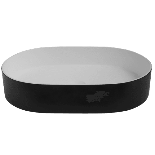 iStone Oval Basin 580 x 380 x 110mm Matte Black