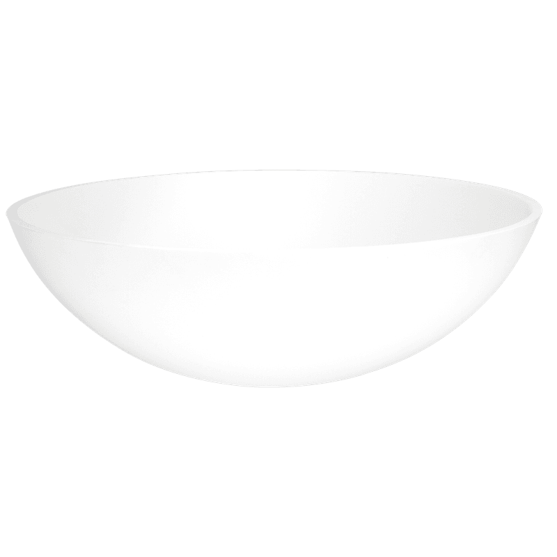 iStone Round Basin 400 x 130mm Matte White