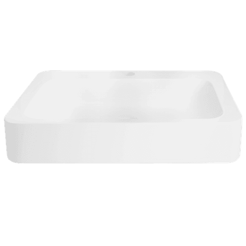 iStone Soft Rectangle Basin 600 x 415mm Gloss White