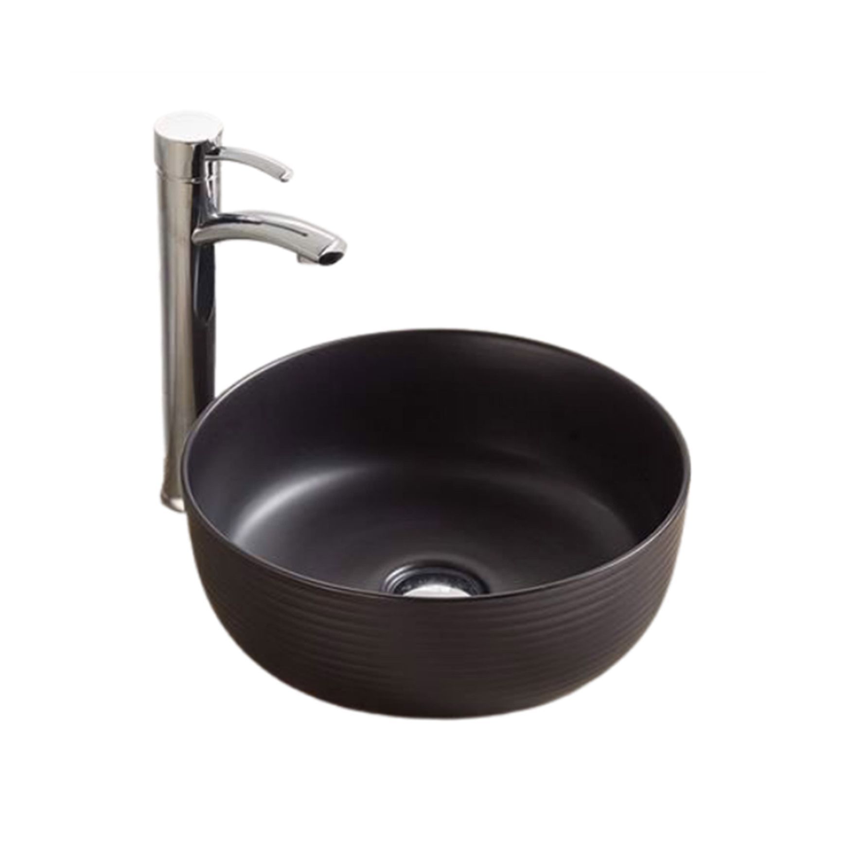 Unika Capri Black Matt Basin