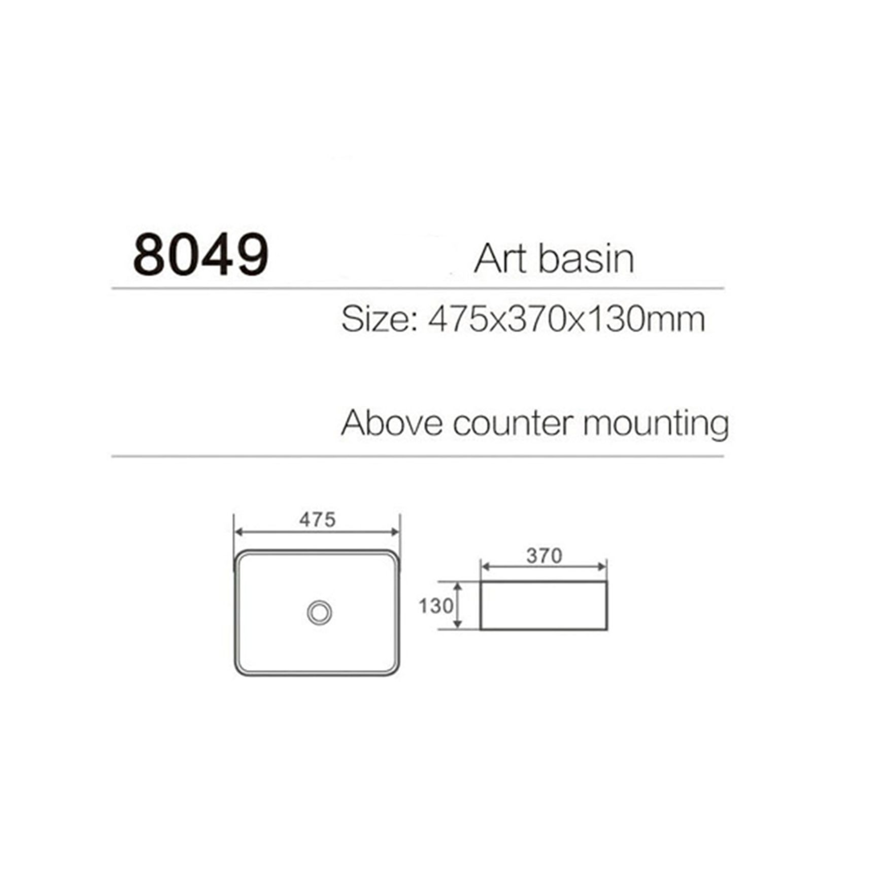 Unika Sienna Counter Top Gloss Basin