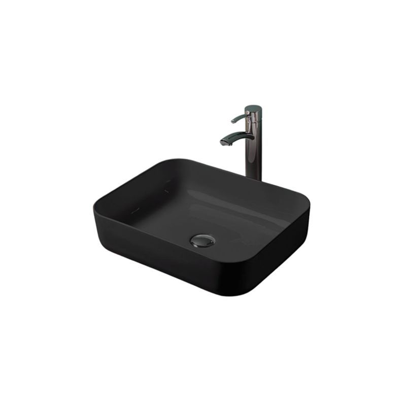 Unika Milan Black Counter Top Matt Basin