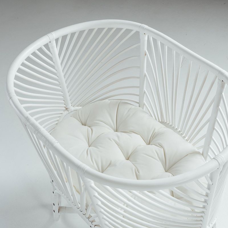 Rattan Bassinet – White