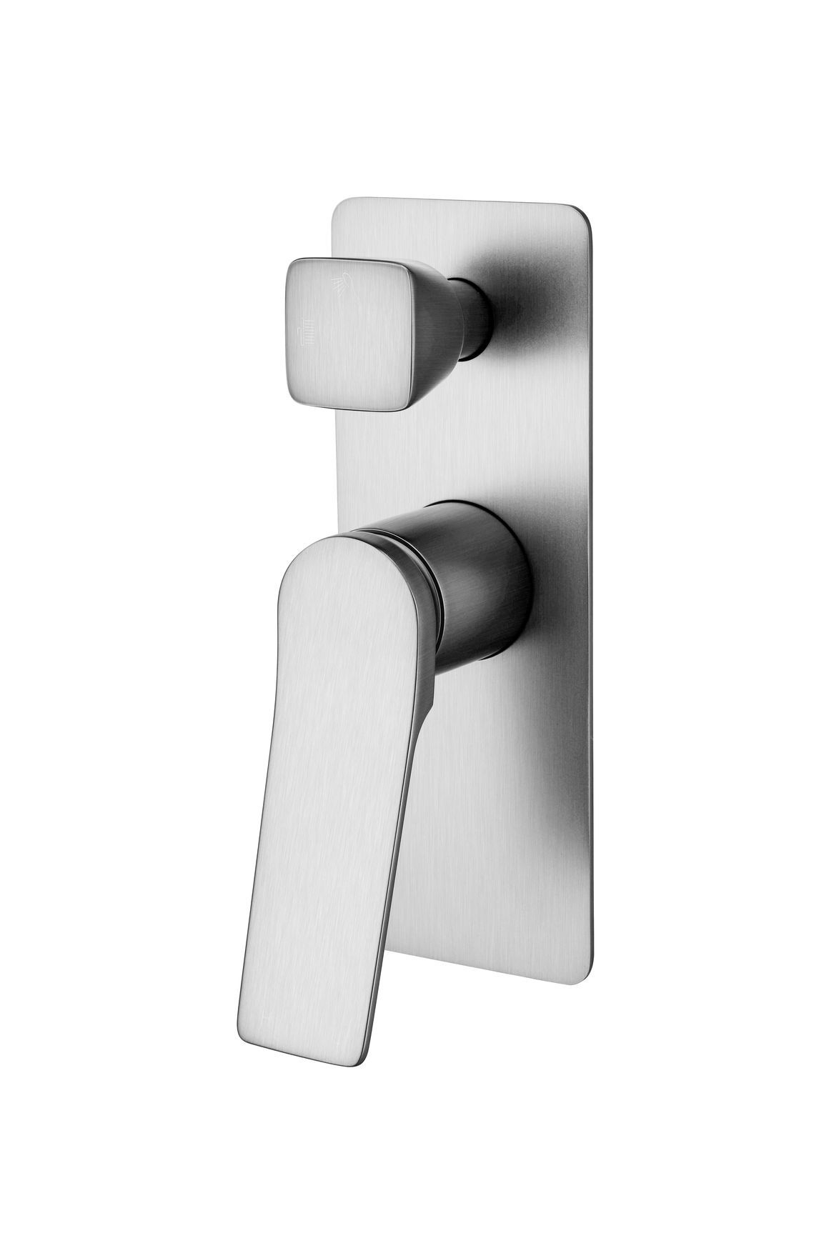 Rushy Wall Mixer With Diverter Brushed Nickel