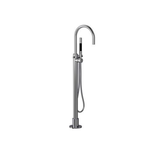 Buddy Pro Round Floor Mount Bath Filler With Handshower