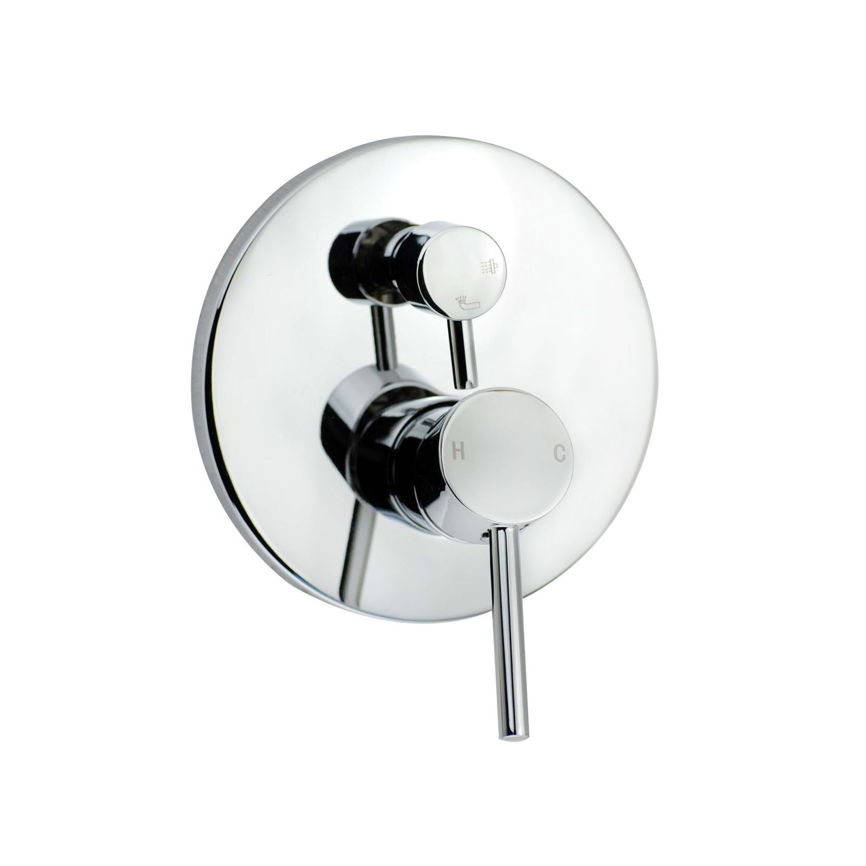 Lucid Pin Mixer with Diverter Chrome