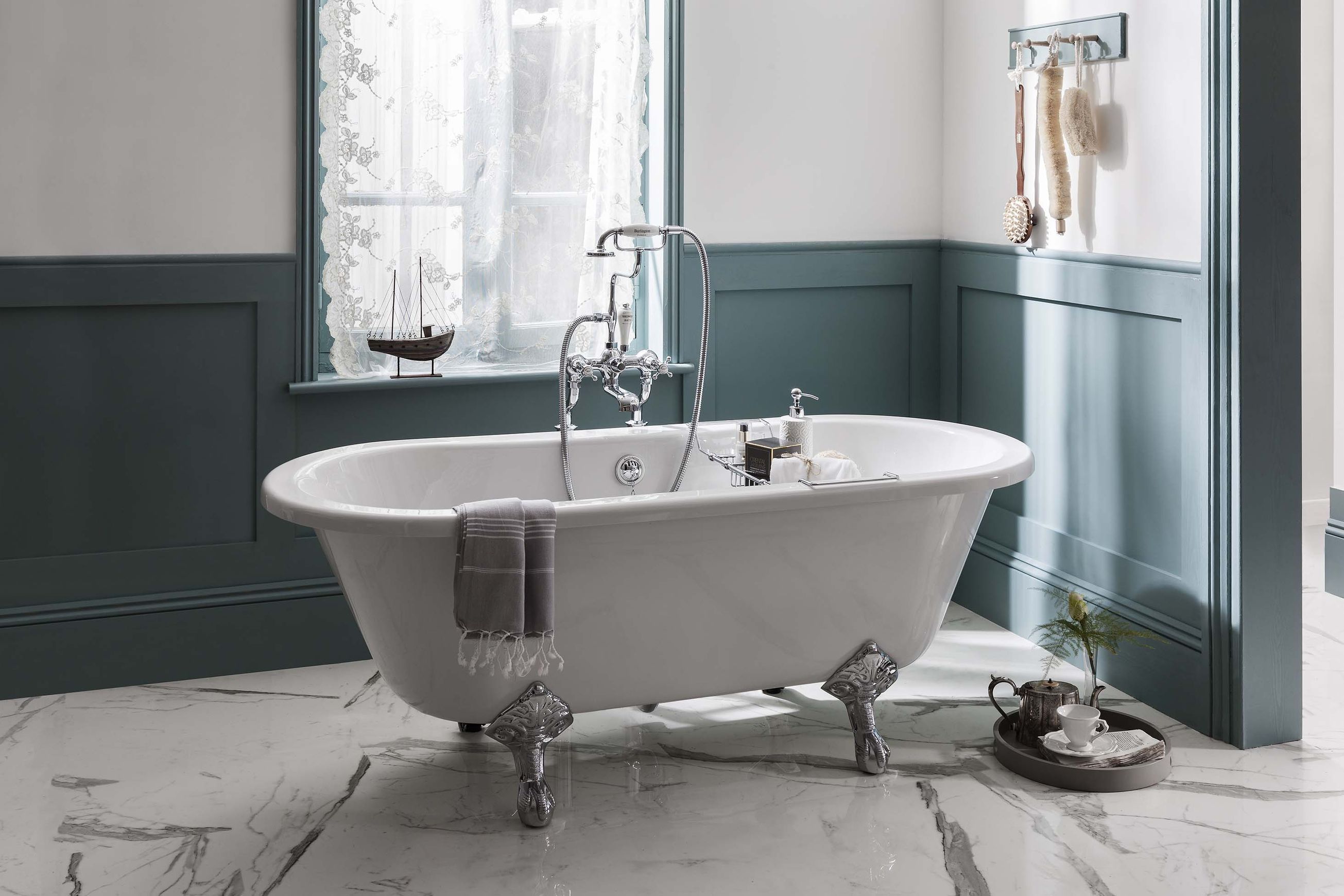 Claremont Bath Shower Mixer Deck Mounted