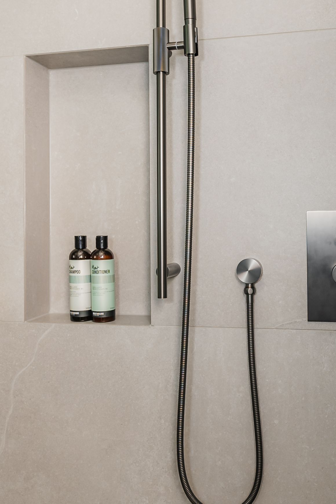 Caddence Wall Mixer with Diverter Gun Metal Grey