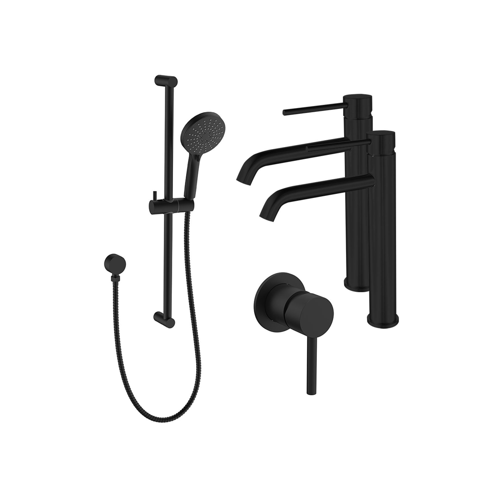 Evoke High-Rise Double Basin Tapware Bundle