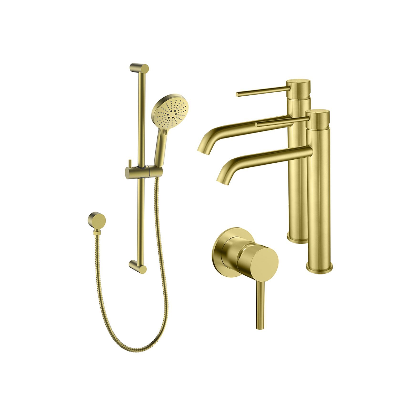 Evoke High-Rise Double Basin Tapware Bundle