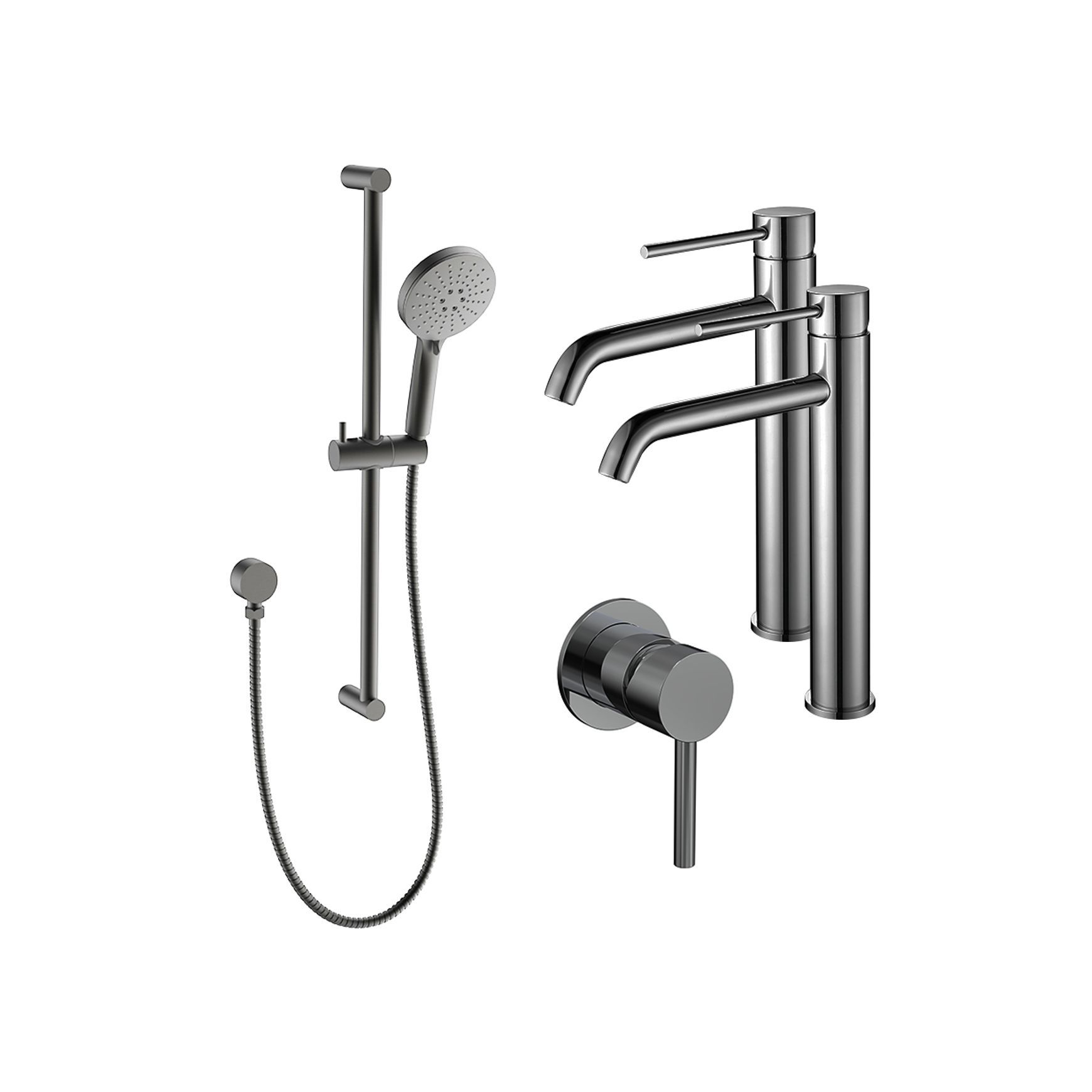 Evoke High-Rise Double Basin Tapware Bundle