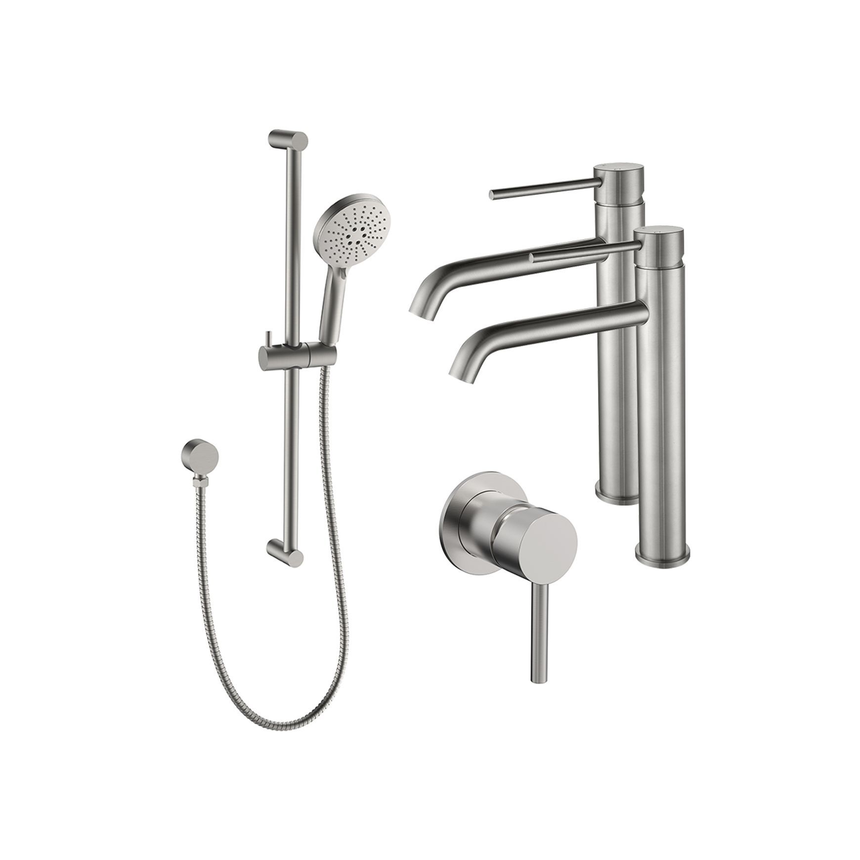 Evoke High-Rise Double Basin Tapware Bundle