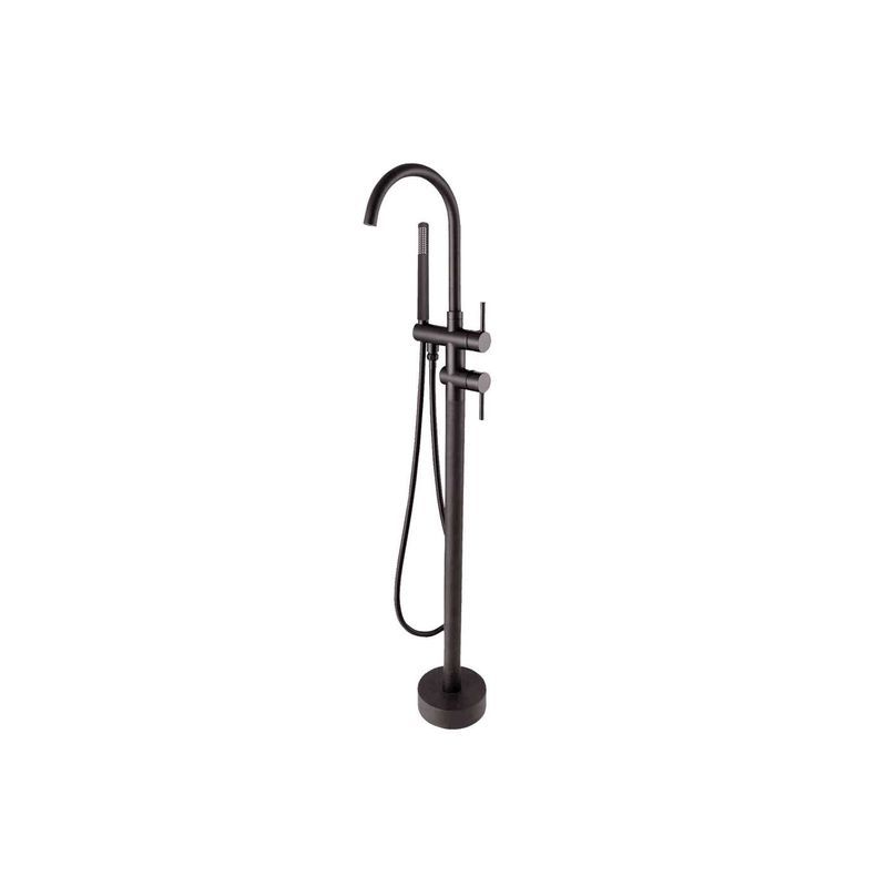 Freestanding Bath Mixer Gun Metal Grey