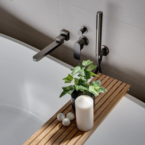 Bianca Swivel Bath Spout | Gun Metal