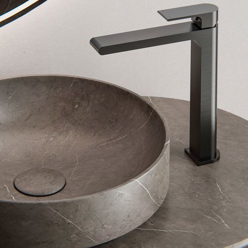 Bianca Tall Basin Mixer | Gun Metal