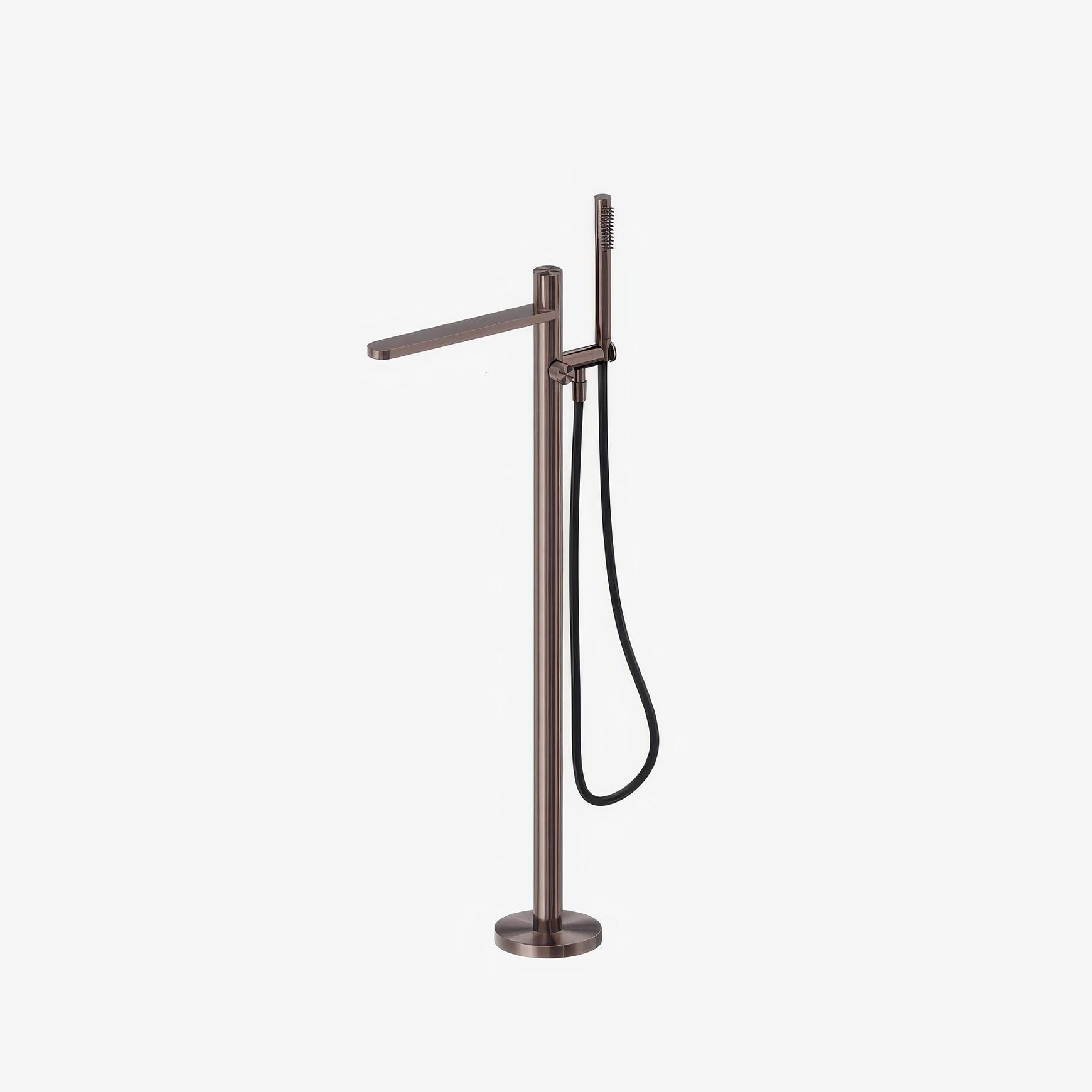 Pure SS316L Progressive Freestanding Bath Mixer Brushed Bronze
