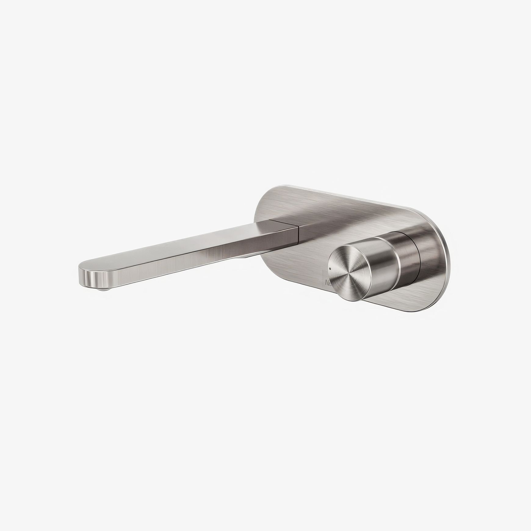 Pure SS316L Progressive Wall Basin/Bath Mixer Brushed Nickel