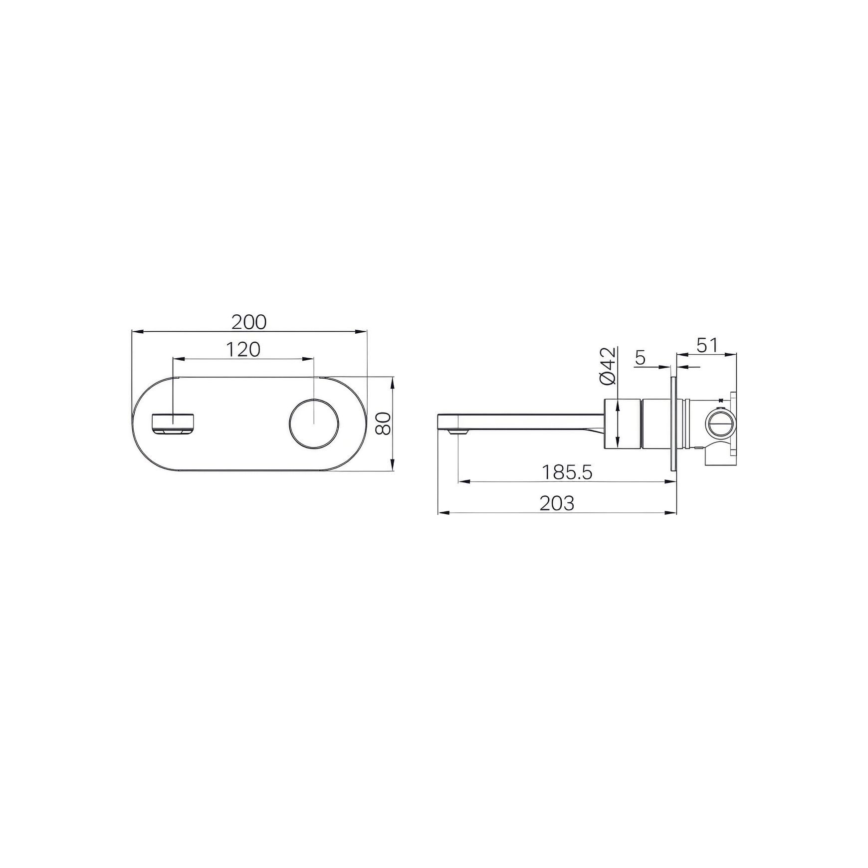 Pure SS316L Progressive Wall Basin/Bath Mixer Brushed Nickel