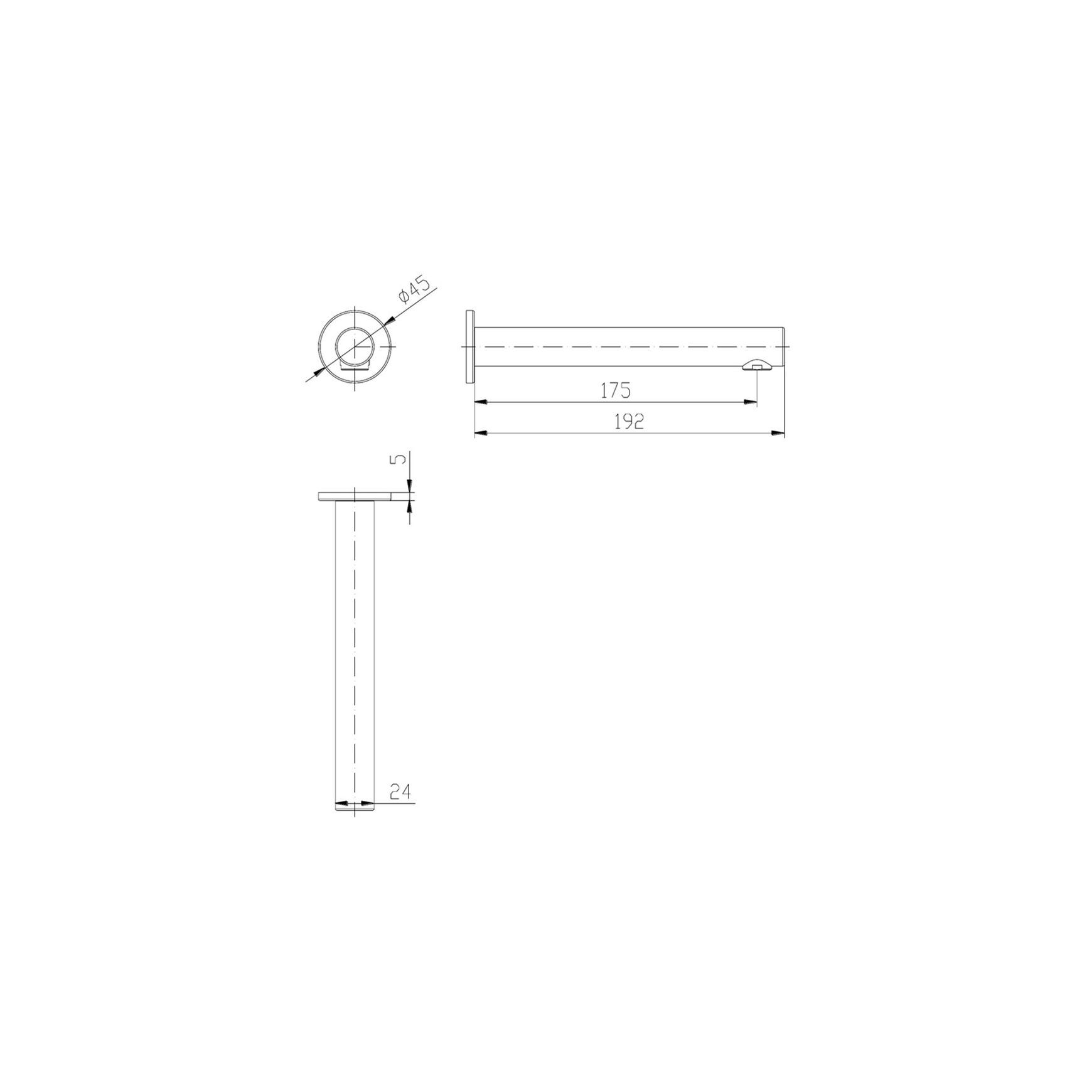 Unika Hali Bath Spout