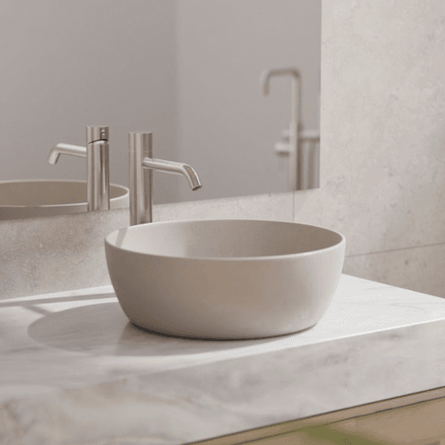 Zen SS316L Tall Basin Mixer Handless | Brushed Nickel