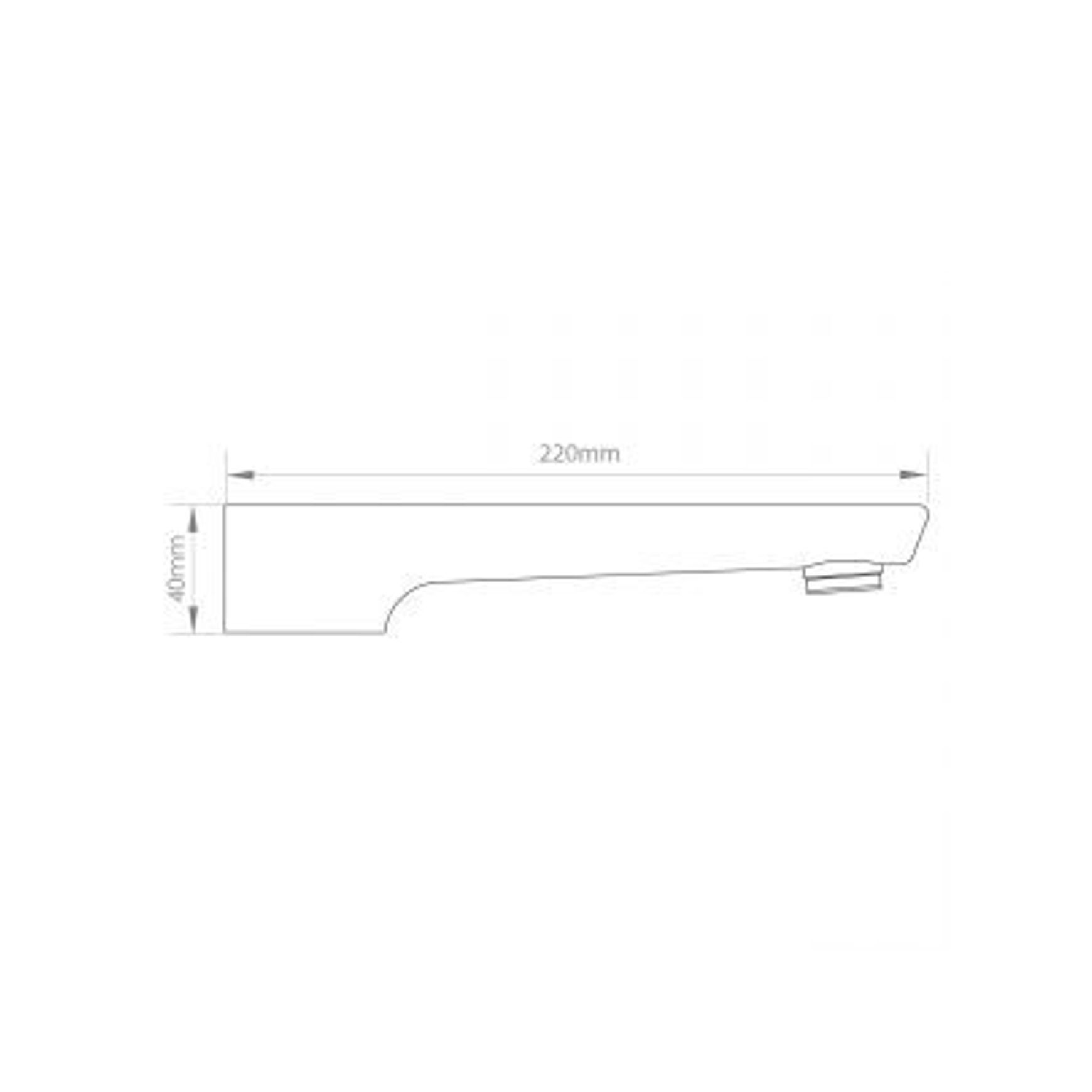 Eclipse Bath Spout dimensions