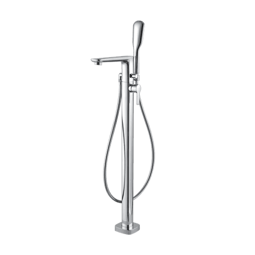 Modern Floor Mount Bath Mixer And Shower Set