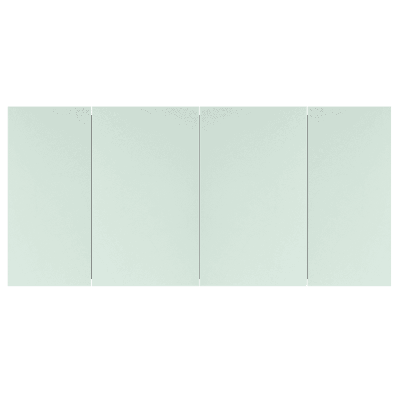 Kzoao 1600mm Mirror Cabinet Gloss White