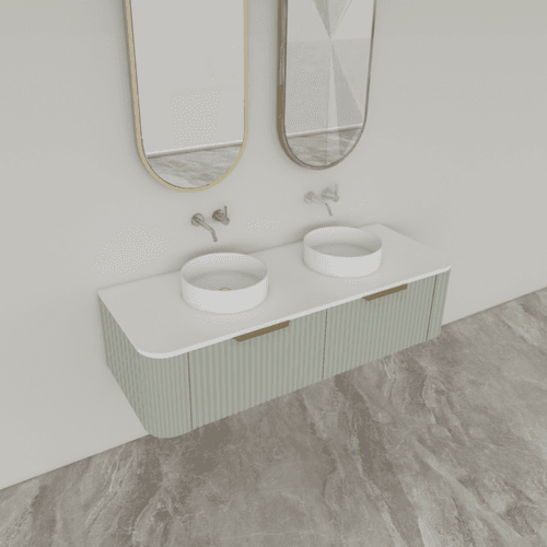 ESTATE 90 Vanity | Wall-hung with 2 basins 1500