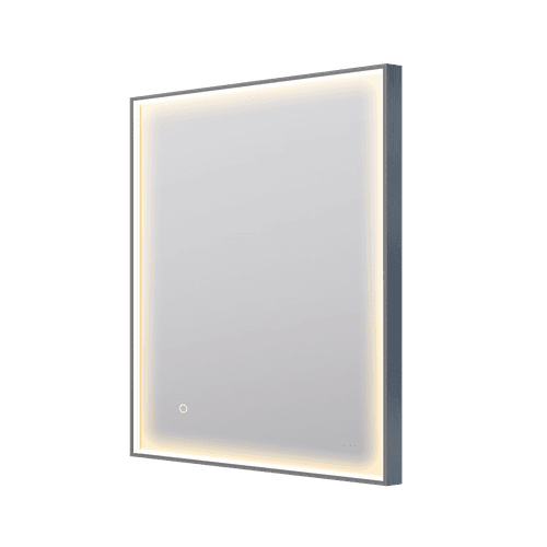 Eclipse Rectangle Gun Metal LED Framed Mirror Demister