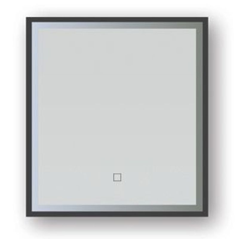 Broadway Rectangular Black Frame LED Mirror