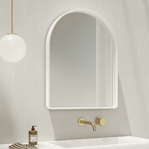 Arch Wall Mirror | Matte White