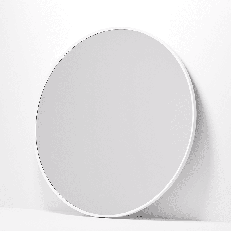 Code Aspect Round Mirror | White