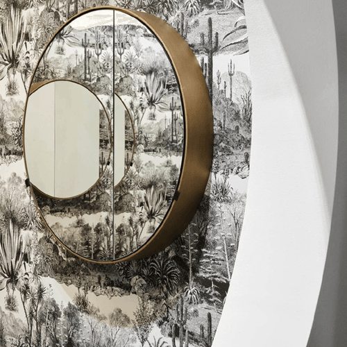Catino Round Mirror Cabinet by Cielo