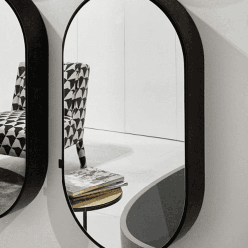 Catino Oval Mirror Cabinet by Cielo