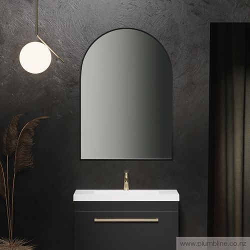 Frame 450 Arch Mirror Black