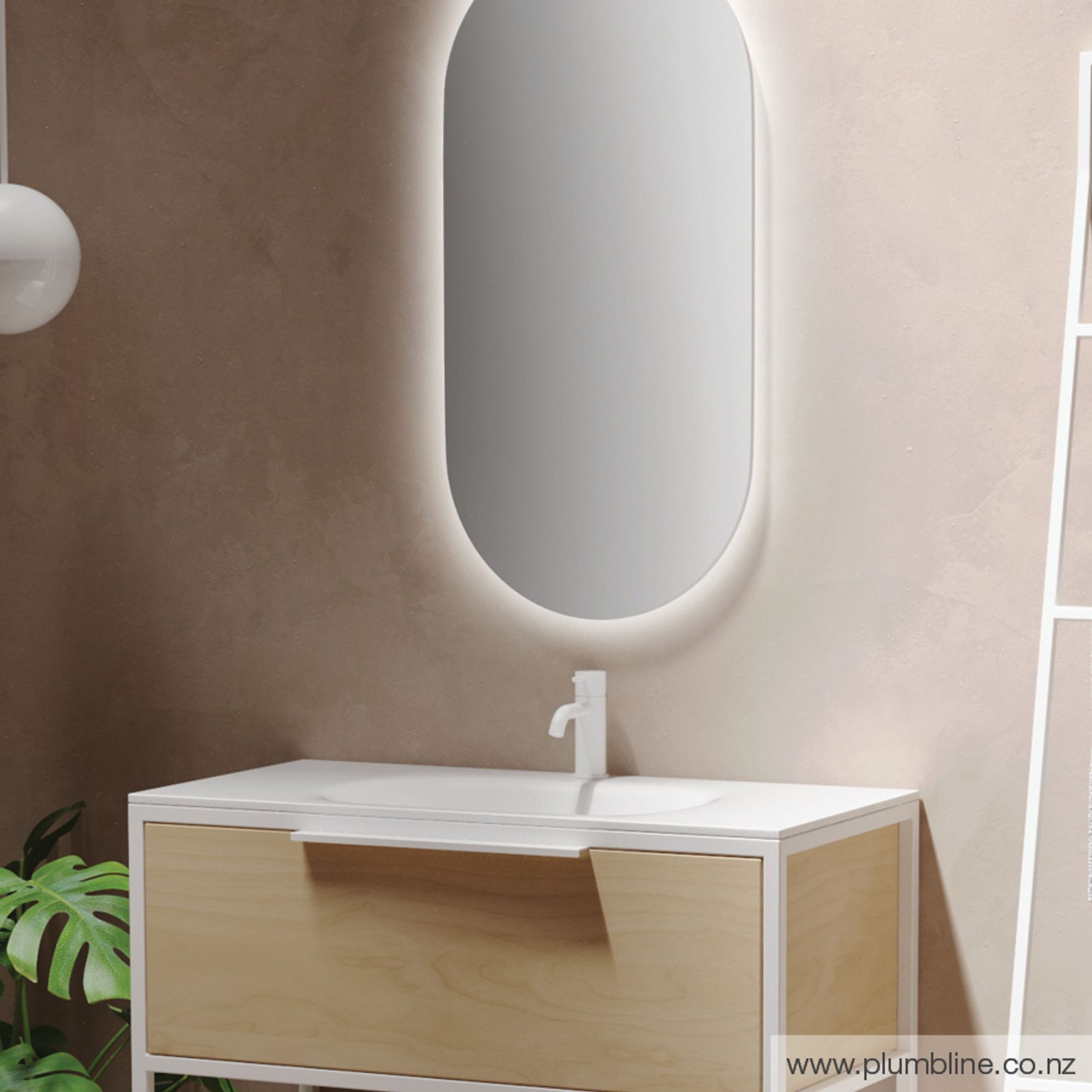 Galaxy Pill LED Backlit Mirror