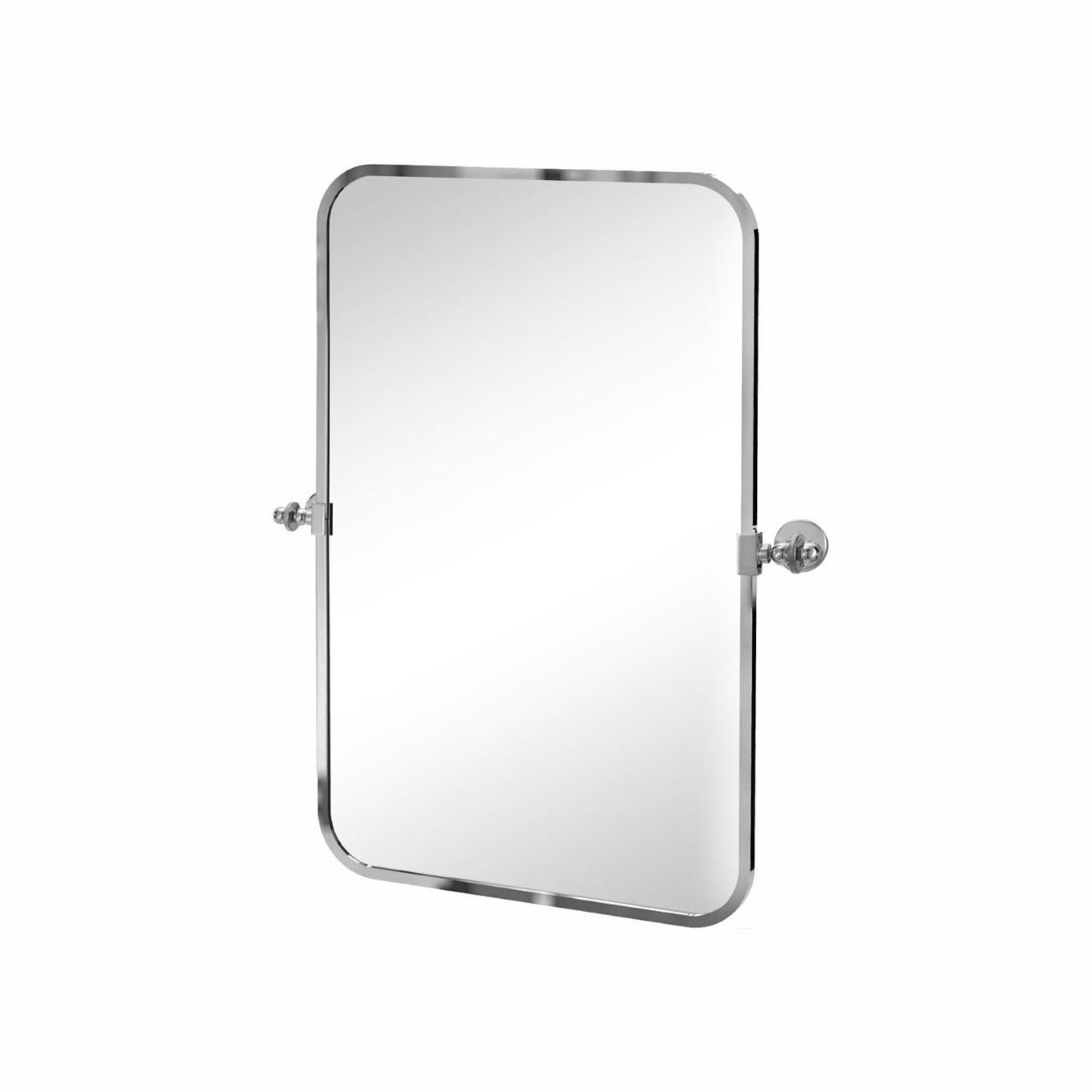 Hawthorn Hill - Rectangular Tilting Bathroom Mirror With Radius On Corners 800H x 508W