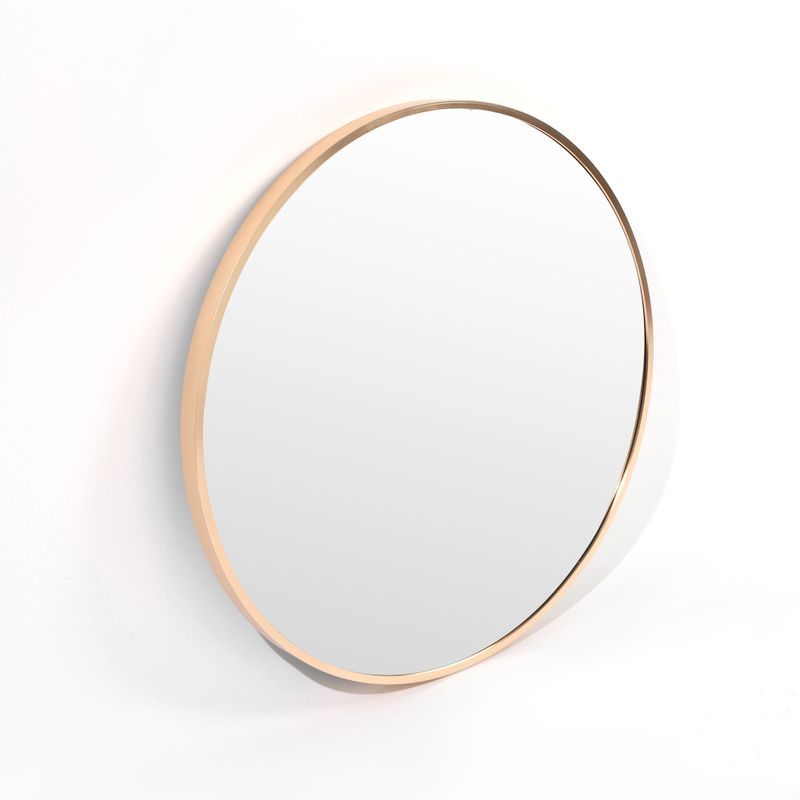 Bella Round Wall Mirror 60 cm | Brass