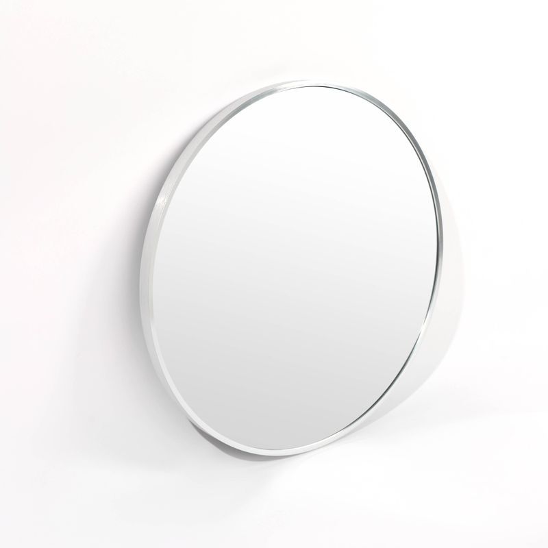 Bella Round Wall Mirror 80 cm  | Chrome